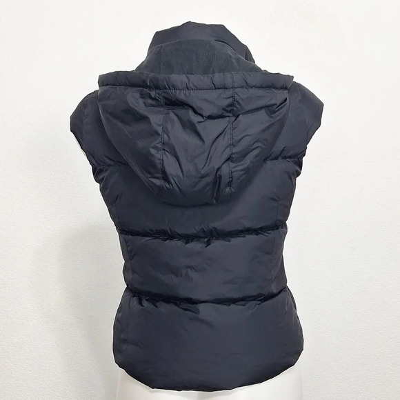 Halogen Black Outdoor Down & Feathers Gorpcore Full Zip Puffer Utility Vest XS - Picture 4 of 8